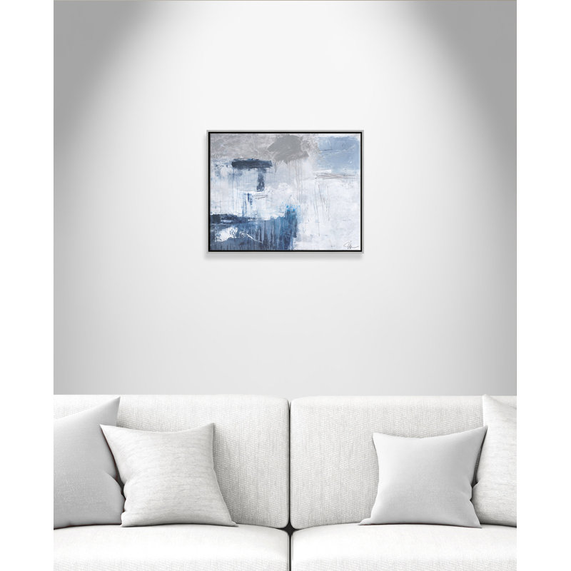 Nordic Ice " Nordic Ice " Painting Print, Silver Framed, 22" H x 28" W x 2" D