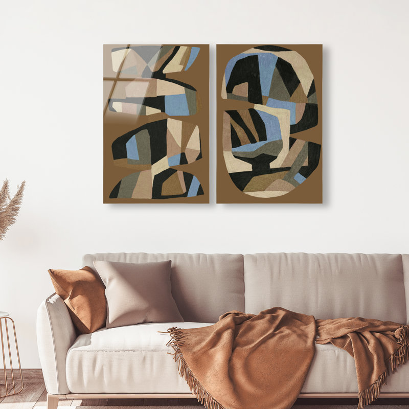 Artisan Potery Set High-Gloss Frameless Acrylic Glass Wall Art Abstract Print by Oliver Gal, Ready to Hang, 10 x 15