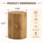 Simple Wood Grain Cylindrical Coffee Table