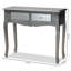 89.99cm Glass Top Console Table