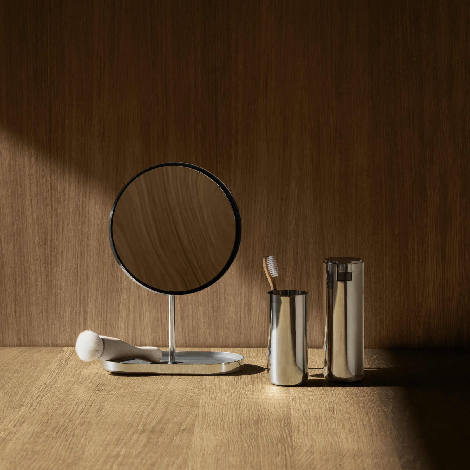 MODO Soap Dispenser, Polished Stainless Steel