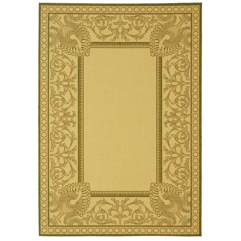 Tapis d'intérieur / extérieur floral Vondrus Performance, Rectangle 6 pi 7 po x 9 pi 6 po