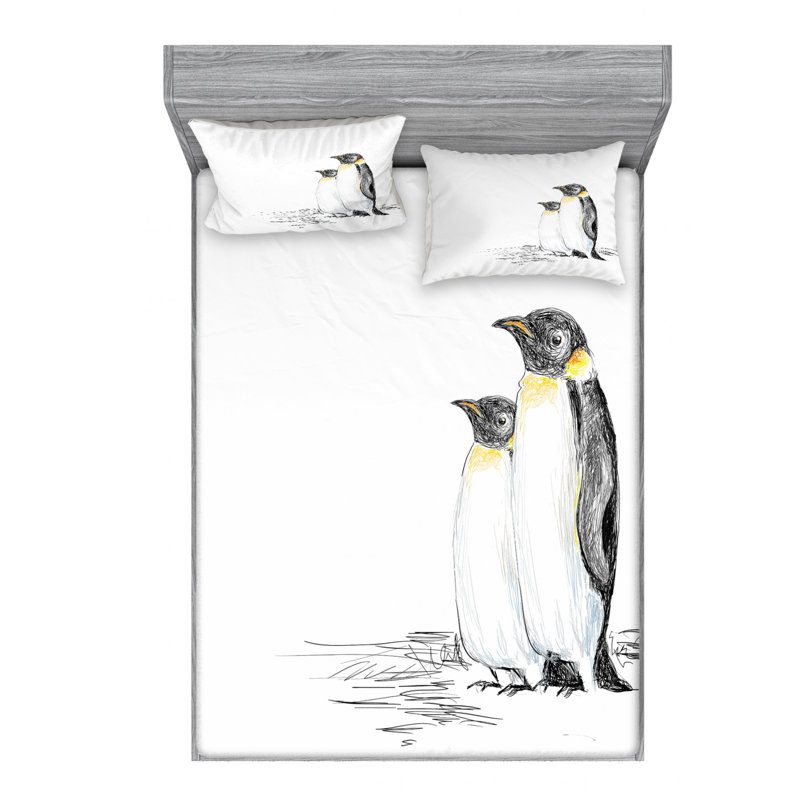Microfiber Sheet Set, Queen Sheet Set + Fitted Sheet + 2 Pillowcases