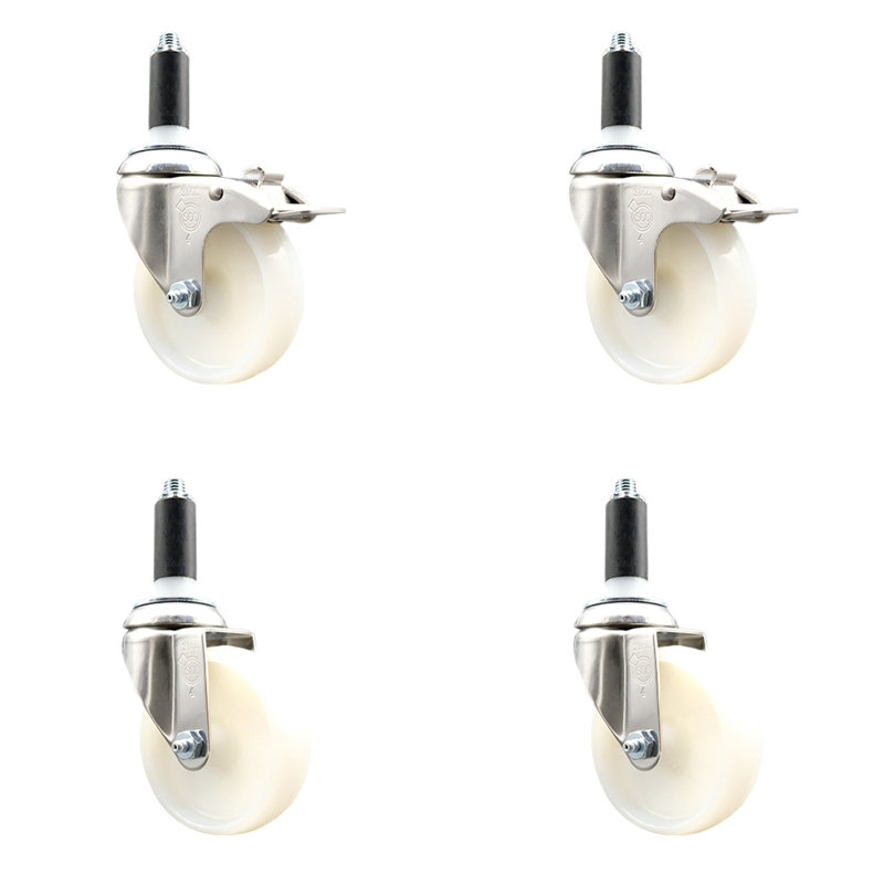 Swivel Stem Caster, 4" H x 4" W