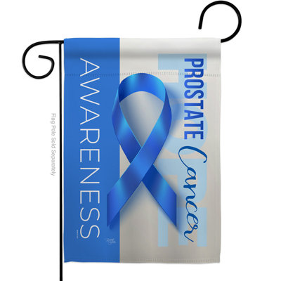 Drapeau de jardin en polyester 19 x 13 po Prostate