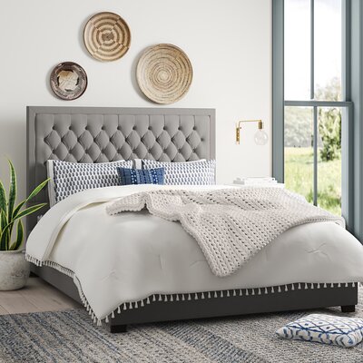 Mistana™ Zack Upholstered Platform Bed & Reviews | Wayfair