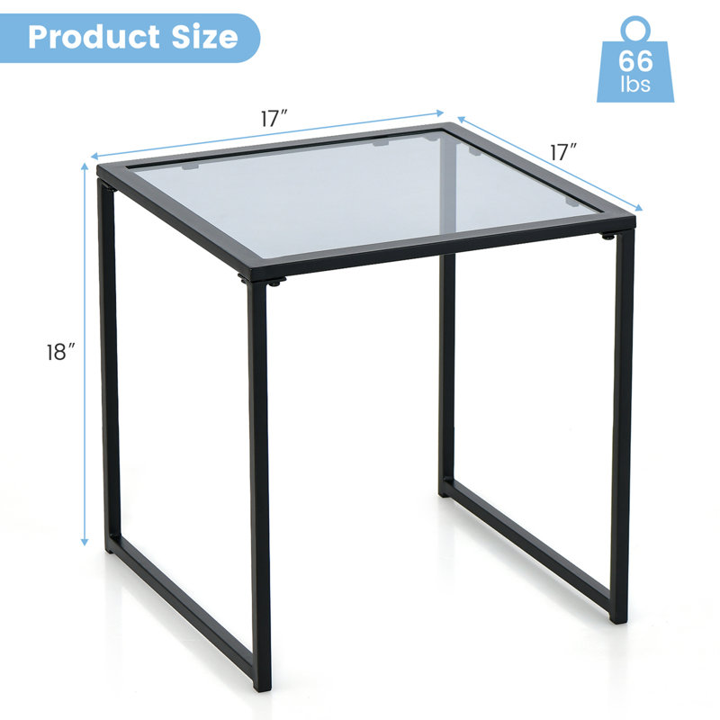 Table d'appoint en fer Leyun