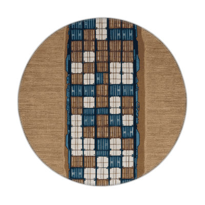 Tapis intérieur et extérieur brun Transport