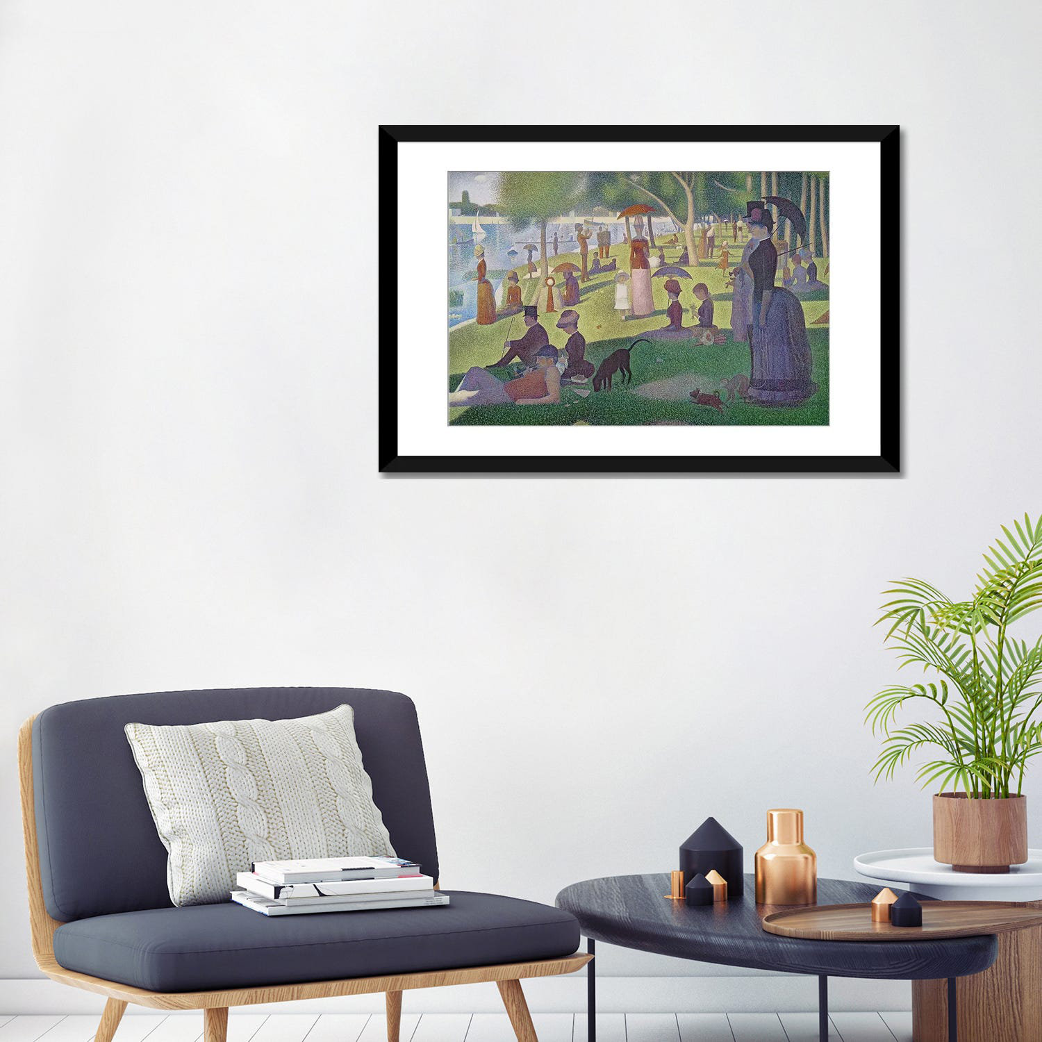 Vault W Artwork 'Sunday Afternoon' by Georges Seurat Painting Print on ...