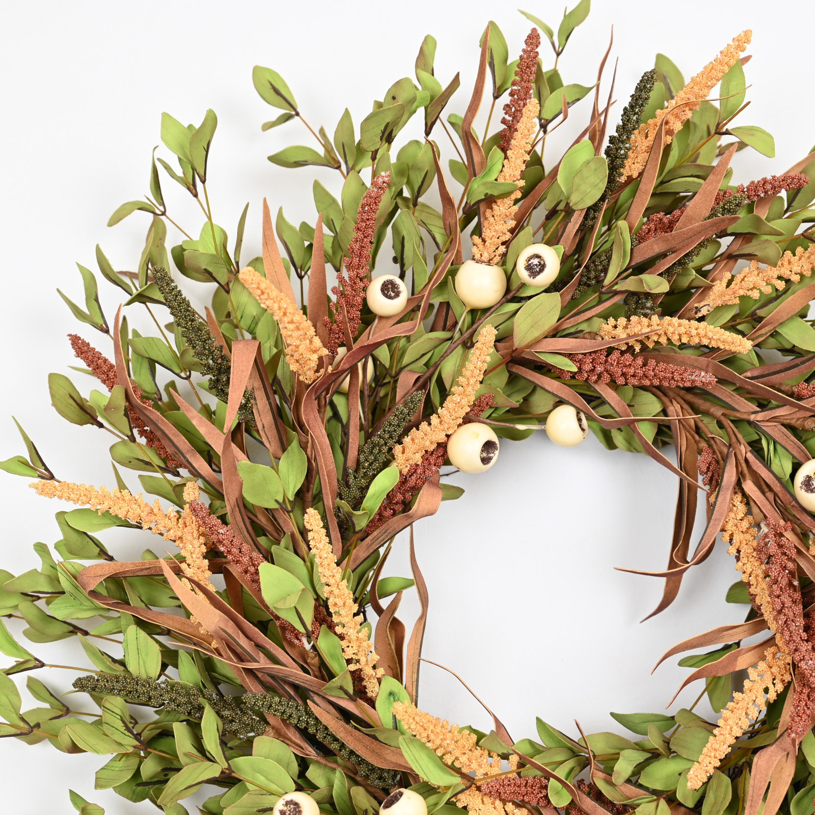 26" Handcrafted Mixed Assortment Thanksgiving Wreath