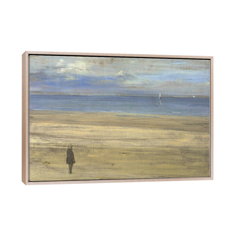 Print, 66.04 cm H x 101.6cm W x 4.445cm D, Natural Wood