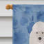 Caniche en polyester à 2 côtés 40 x 28 po standard welcome drapeau maison-957493154