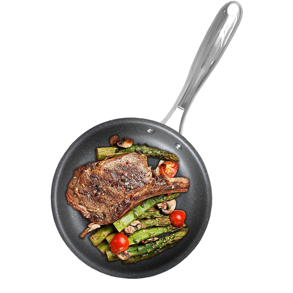 Granitestone Non-Stick Aluminum Frying Pan with Stay Cool Handles, Oven & Dishwasher Safe & Reviews | Wayfair