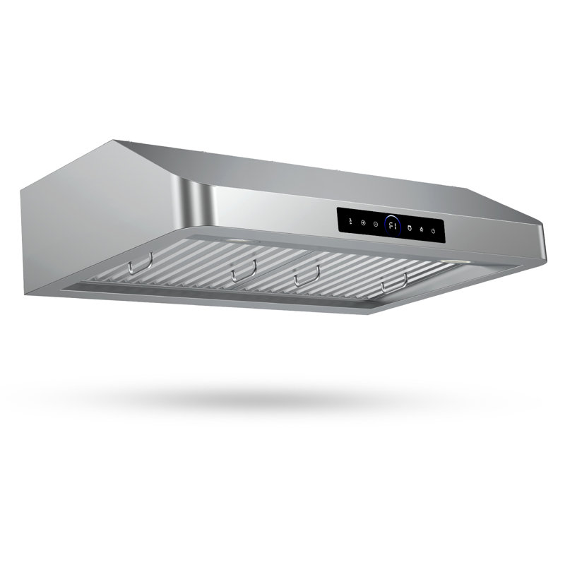 30 Inch Under Cabinet Range Hood 900cfm, 4-speed Smart Vent Hood With Touch Sensor,  Dual Led Lights, Baffle Filters Ducted