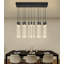 16 Lights Rectangular Modern Glam Chandelier-94087797