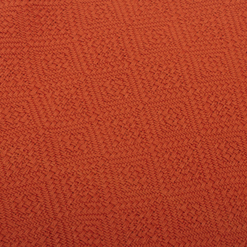 Plain Weave / Muslin Throw Blanket, 52" W x 64" L, Orange