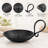 Matte Black Iron Pillar Candle Holder with Handle and Safety Spike