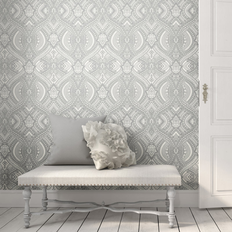 10m x 50cm Matte Wallpaper Roll, Grey