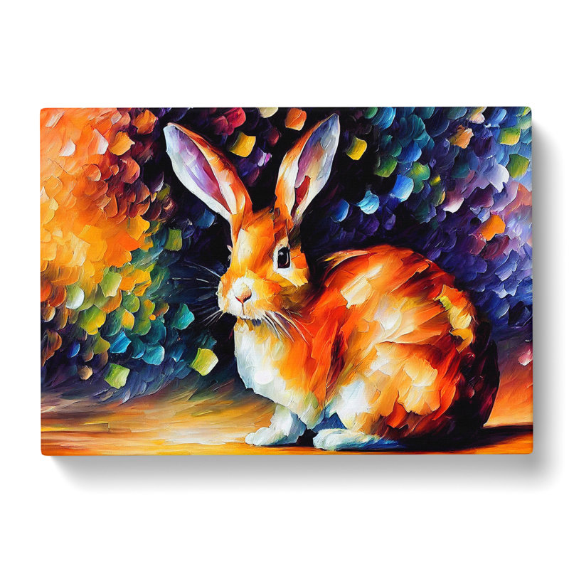 Rabbit Painting Vol.1 Abstract - Wrapped Canvas, 40cm H x 60cm W x 3cm D