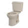 Drake® 1.28 GPF Water Efficient Round Two-Piece Toilet with Tornado Flush (Seat Not Included)