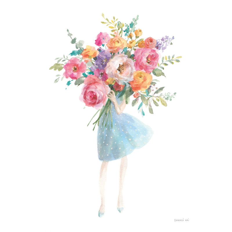 «Bursting with Flowers» par Danhui Nai - impression sur toile tendue, H 40 po x l 30 po