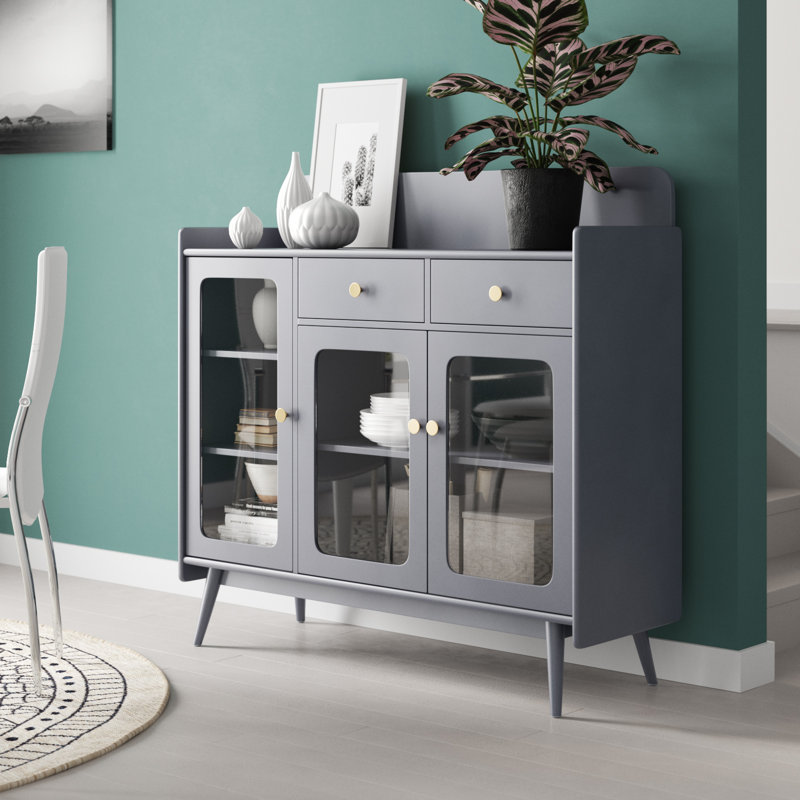 Amy-Leigh 47.25'' Sideboard, Charcoal Gray