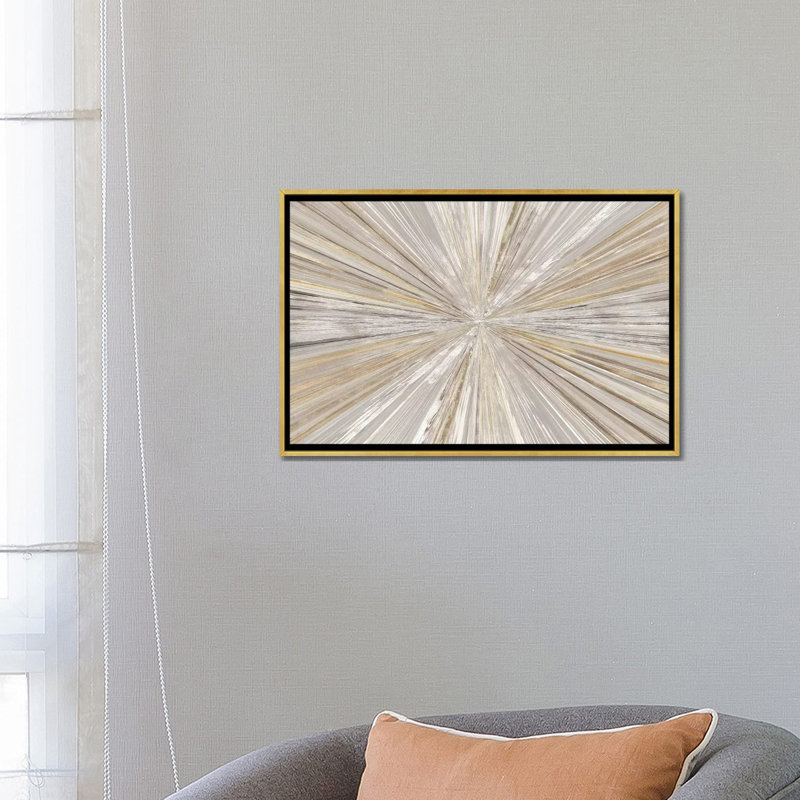 « scintillation light i » par tom reeves-print, H 32 po x l 48 po x P 1,5 po, Toile avec cadre photo, Doré