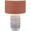 Henry 20cm H Cotton Drum Lamp Shade ( Clip On ) in Orange