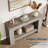 2-Tier Farmhouse Wooden Console Table – 1.2m Entryway Storage Table