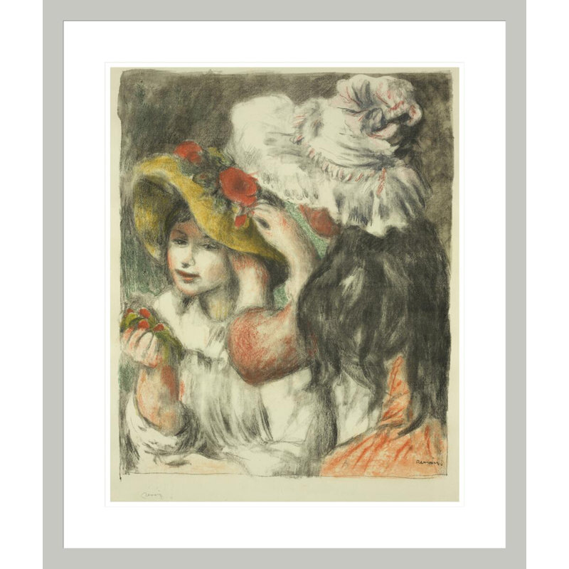 Le chapeau épinglé par Pierre-Auguste Renoir, 27,64 po H x 23,5 po L