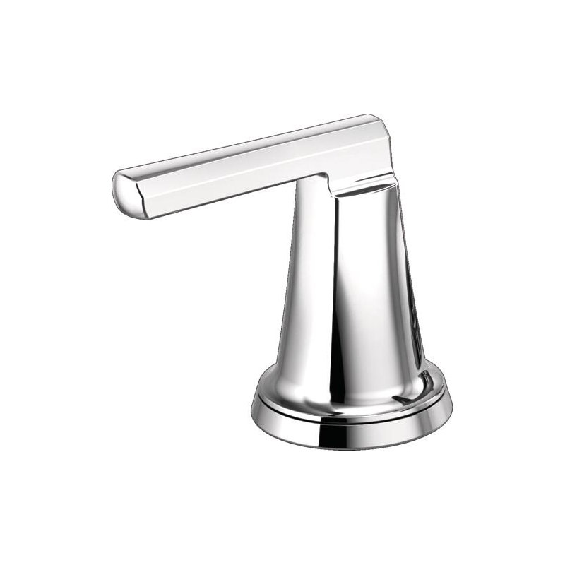 Levoir® Two-Handle Wall Mount Lavatory Faucet, Polished Chrome, Low Lever Handle, 1.5