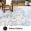 Tapis intérieur / extérieur ivoire / bleu Nicole Juniper-27887495