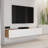 Modern TV Stand, Atlantic Pine & White, 70.9 x 11.8 x 29.2 inches | 100% Melamine Coated Particle Board, Thickness: 0.7 inches | Stylish & Functional Design for Living Room, Elegant Storage Solution-216750198