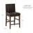 Regina Brown Faux Leather Counter Stool