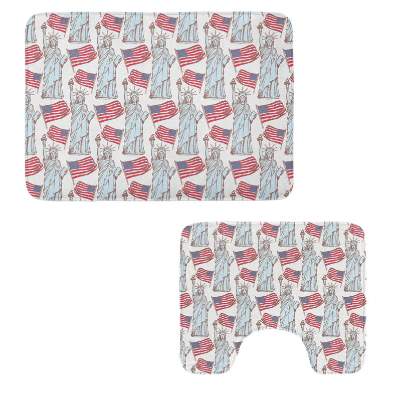 Ensemble de tapis de salle de bain  4 juillet 2 pièces