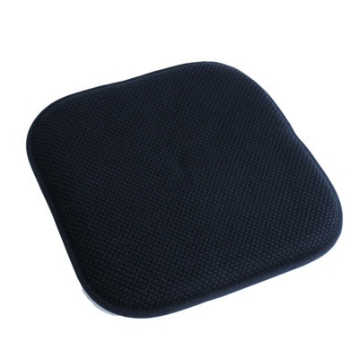 Honeycomb Memory Foam Chair Pads Nonslip Seat Cushion Topper 16 X 16", 4 Pieces Pack Black Color