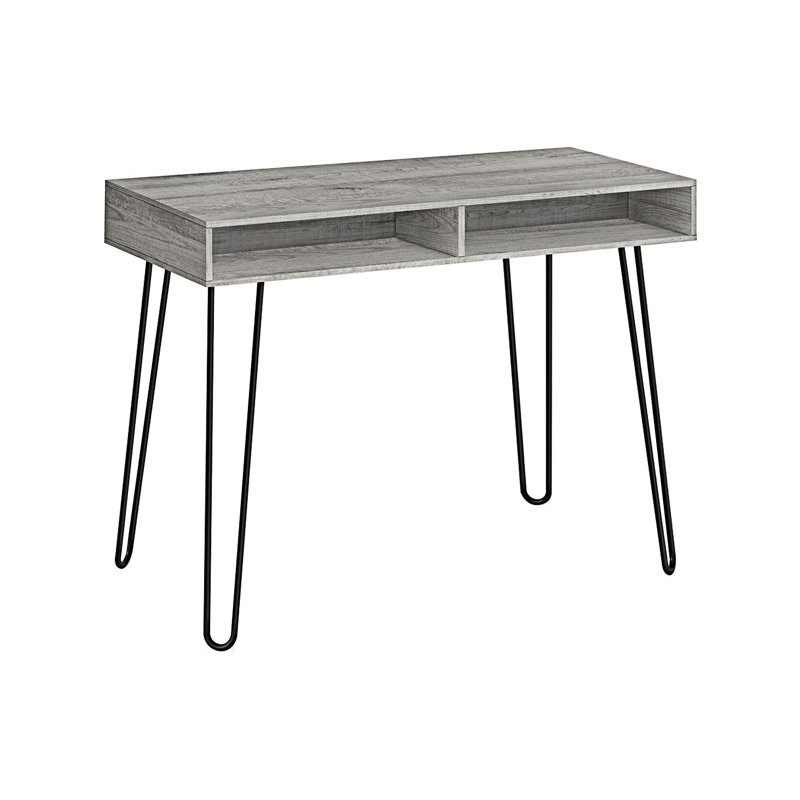 Bureau d'écriture, bureau d'ordinateur, Gris / Noir