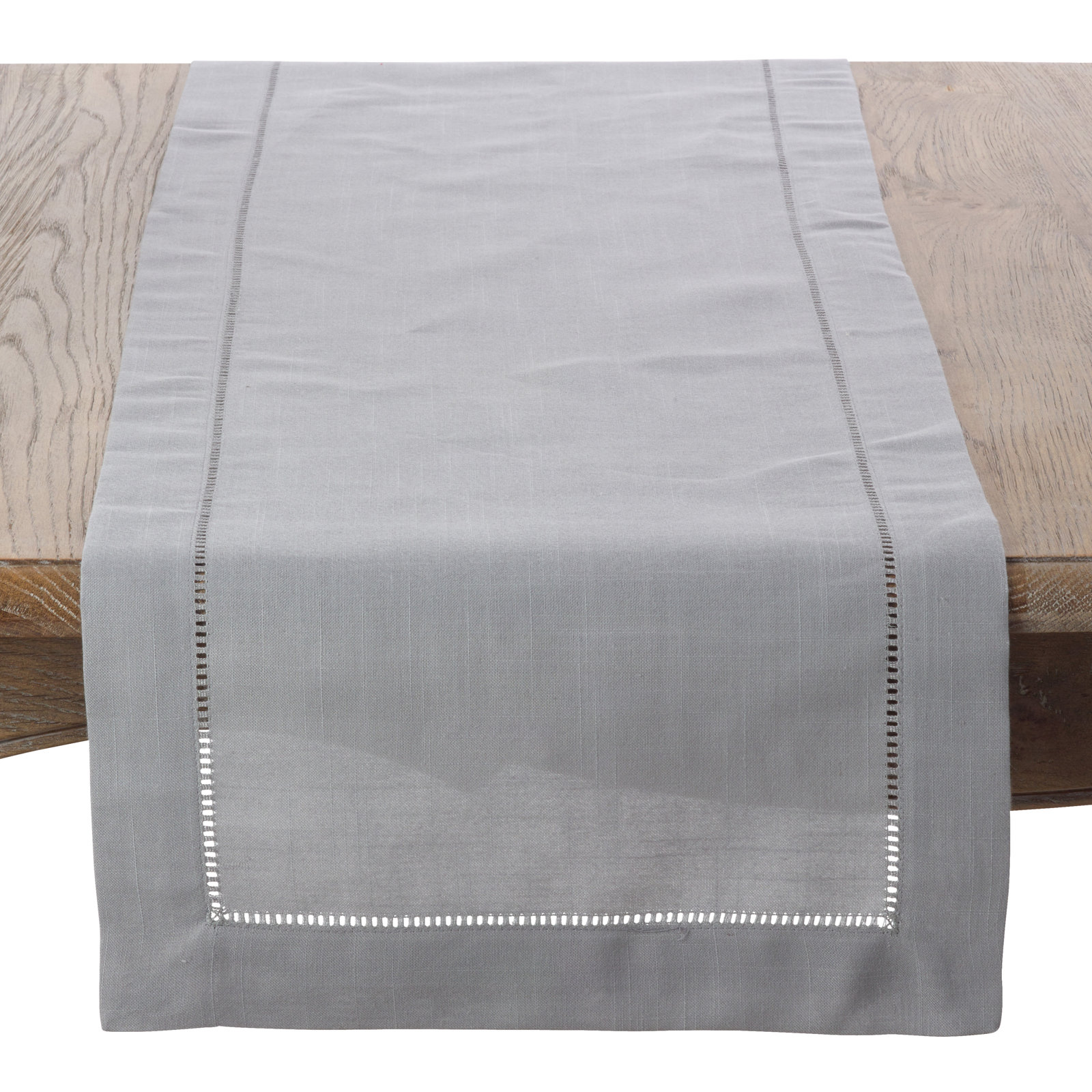 Emmeline Table Runnner, 72" L x 16" W, Gray