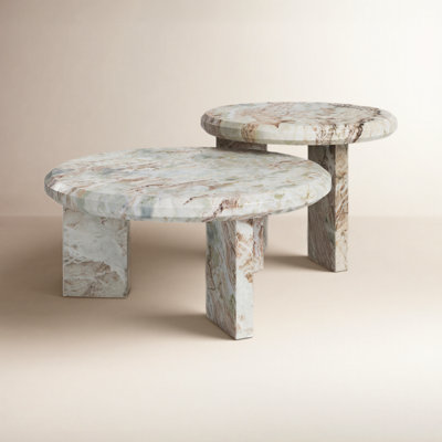Bryce 32" Genuine Marble Coffee Table