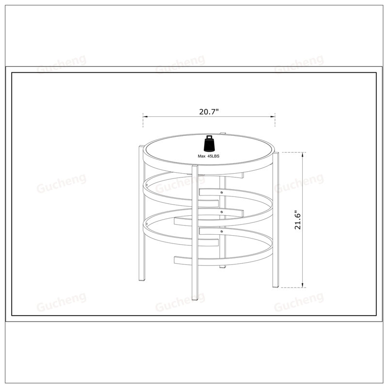 Table de bout ronde moderne avec plateau en pierre frittée, structure chromée pour le salon, durable et facile à entretenir