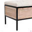 Banc de rangement 48 po en lin recouvert de banc de rangement-429153667
