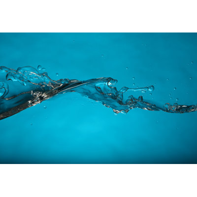 Teal water splash