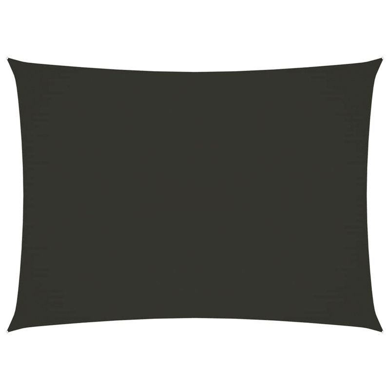 Arsheq 8m x 5m Rectangular Shade Sail, Anthracite, 4m x 2m