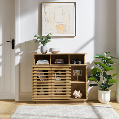 Sideboard Cabinet with Sliding Doors and Adjustable Shelf