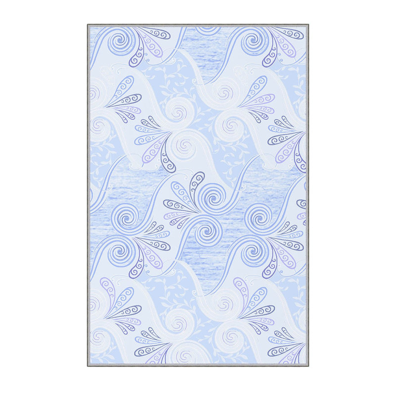 Stylish Woven Carpet (3.9 x 4.0 ft), 100% Polyester, Pile Height: 0.3 in | Antibacterial & Non-Slip Underside, 3D Digital Printing | Machine Washable, Perfect for Home Décor, Living Room & Bedroom Use