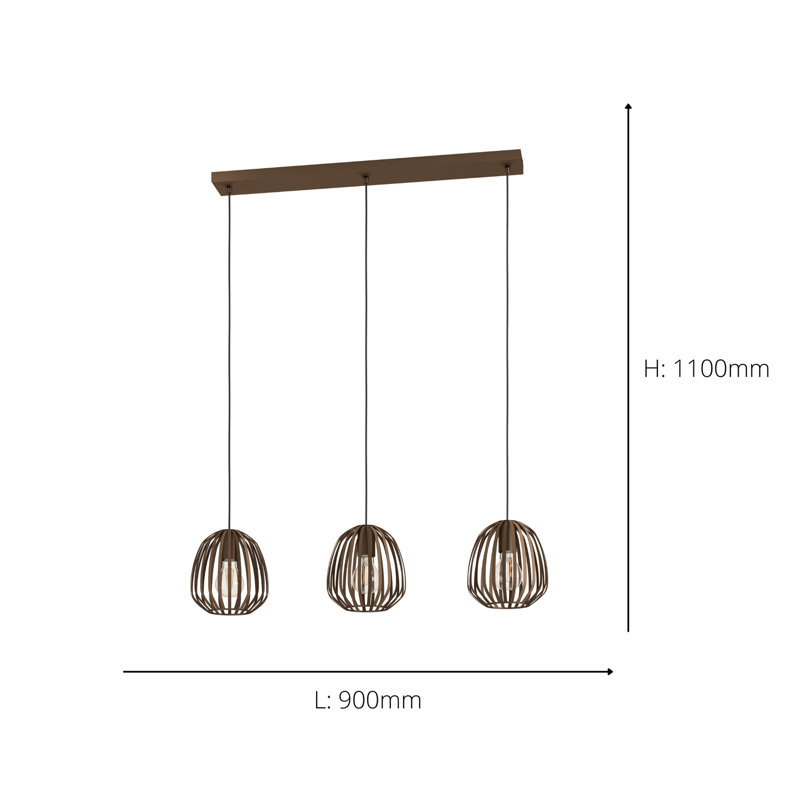 Annalina 3 - Light Matte Black Pendant