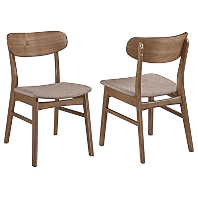 Chaise d'appoint en bois (ensemble de 2)