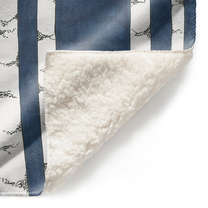 Hand Woven Throw Blanket, 51" W x 60" L