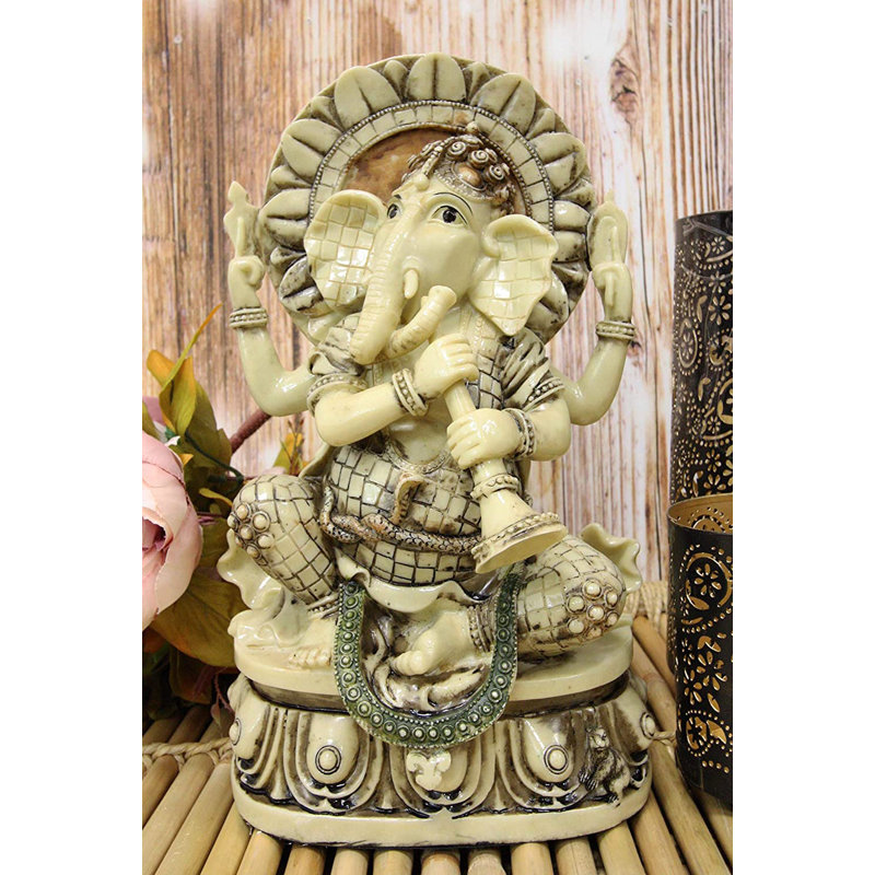 Figurine Nritya Vinayaka Ganesha jouant au Shehnai