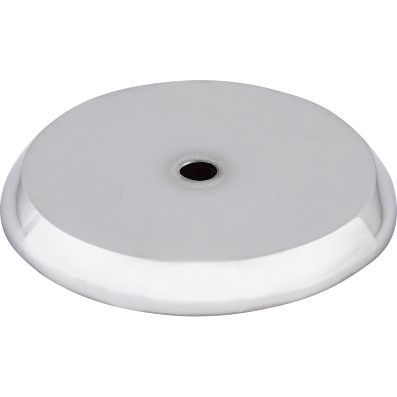 Aspen II Round  Backplate, Polished Chrome, 1.75" H x 1.75" W x 0.19" D